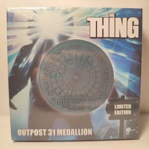 The Thing Limited Edition Outpost 31 Medallion Embossed Collectible Figurine
